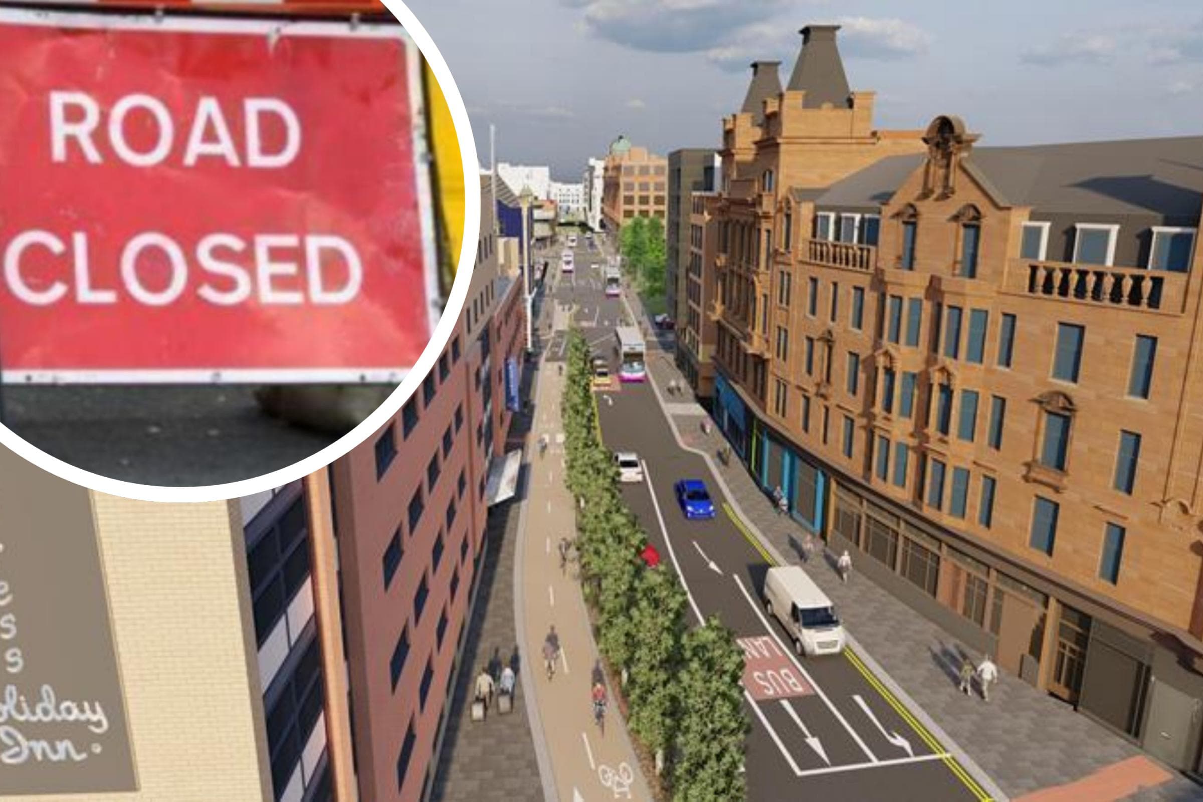 Road closure timeframe revealed as city centre regeneration project begins