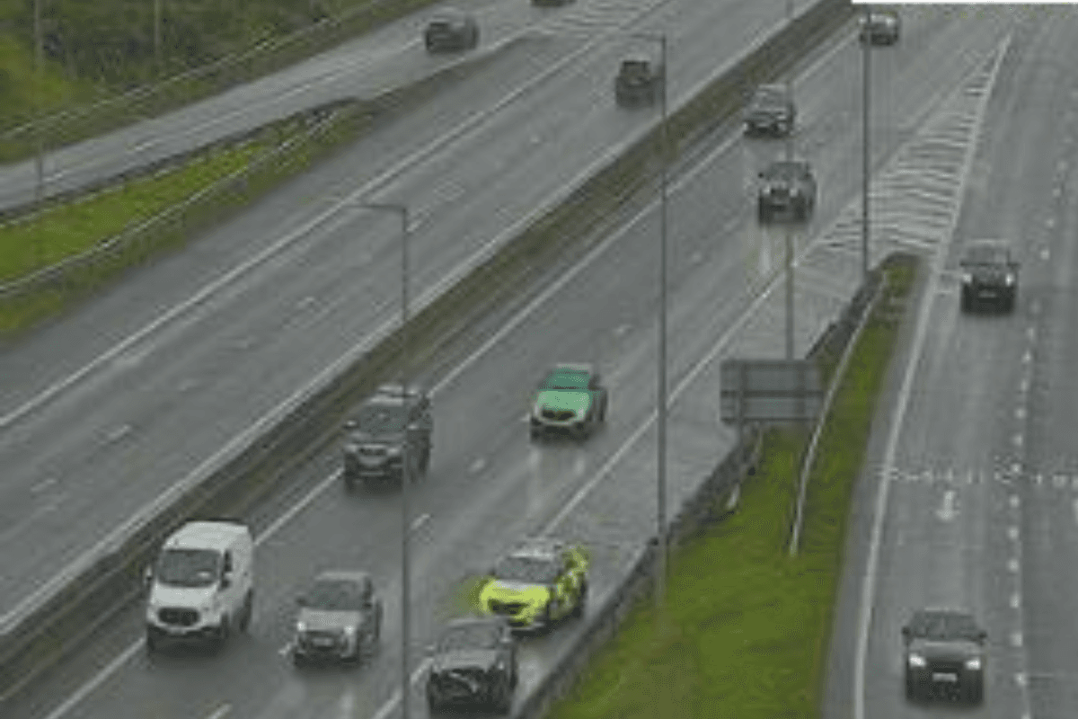 Major motorway near Glasgow closed during rush hour amid emergency incident