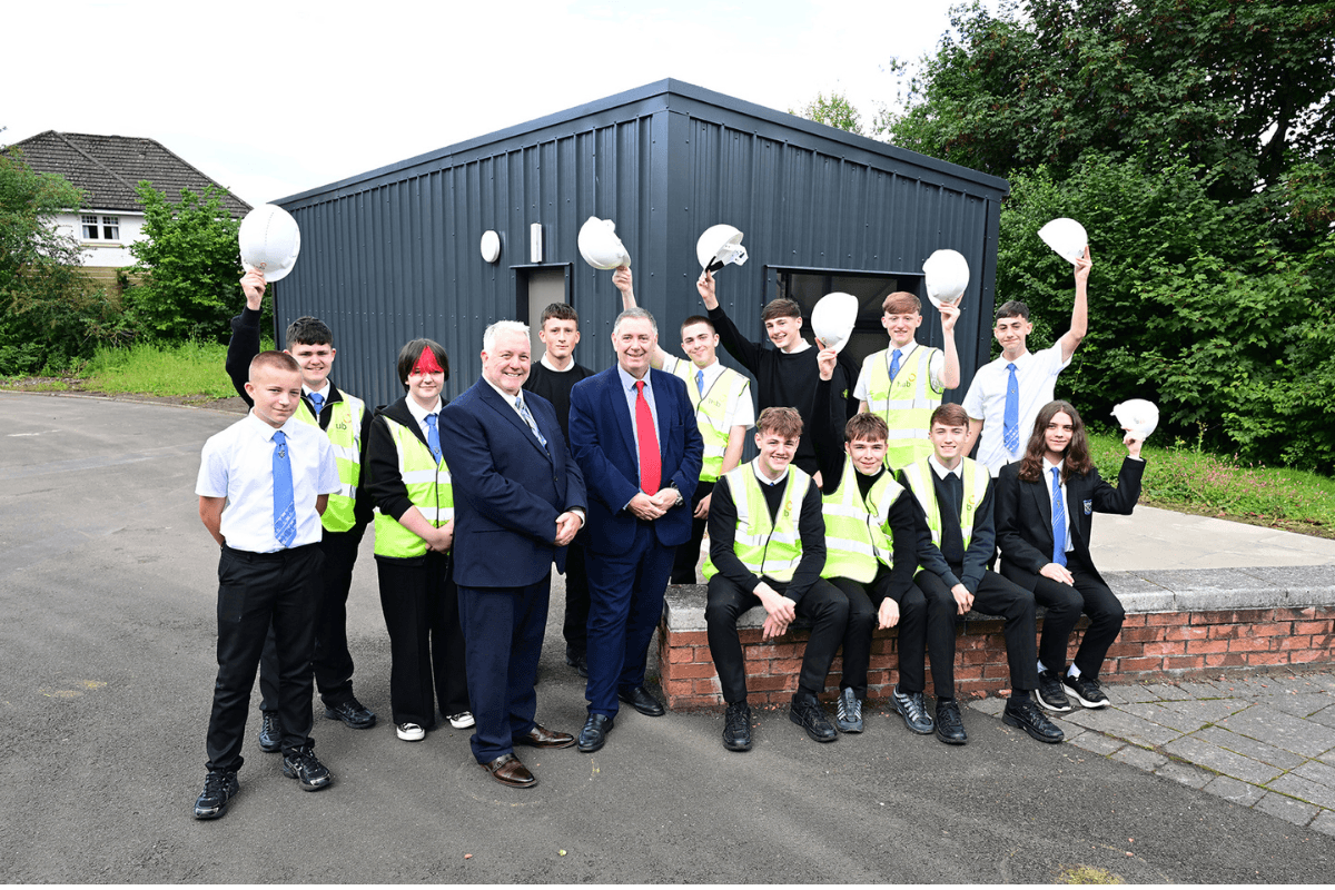 New training shed to help North Lanarkshire pupils build construction careers