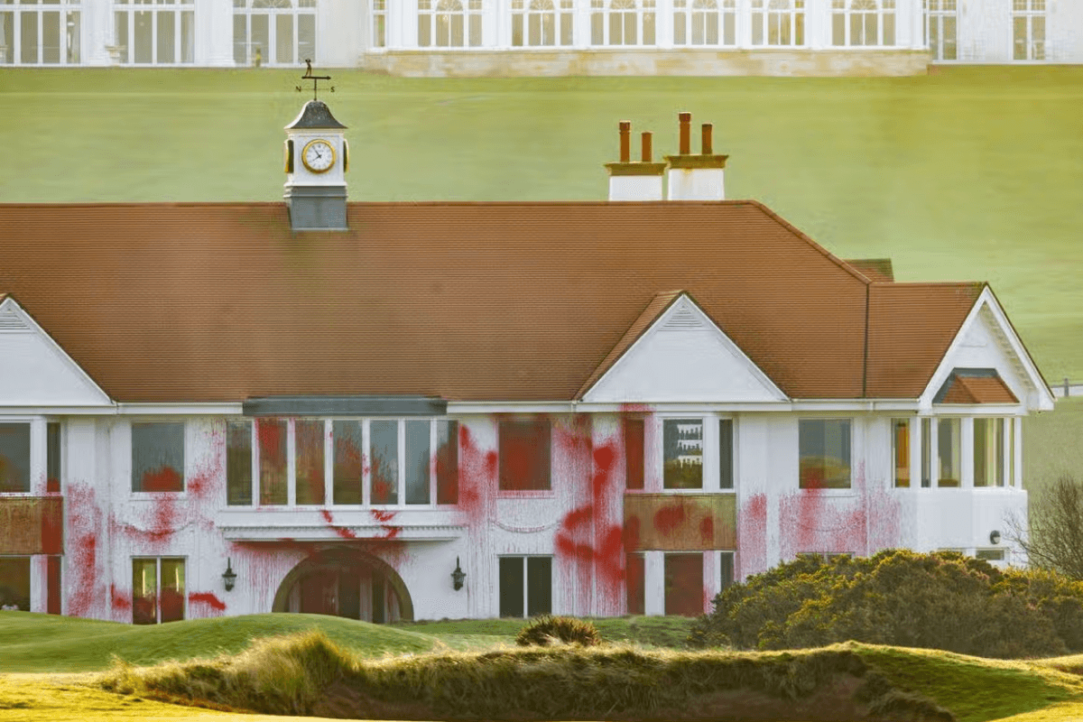 Seven charged over damage at Trump Turnberry alleged to have 'terrorist connection'