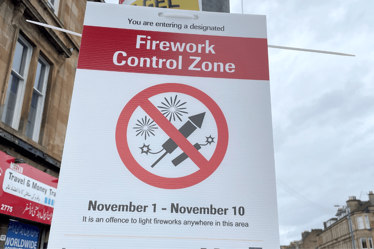 Four zones where fireworks banned in Glasgow announced for 2026