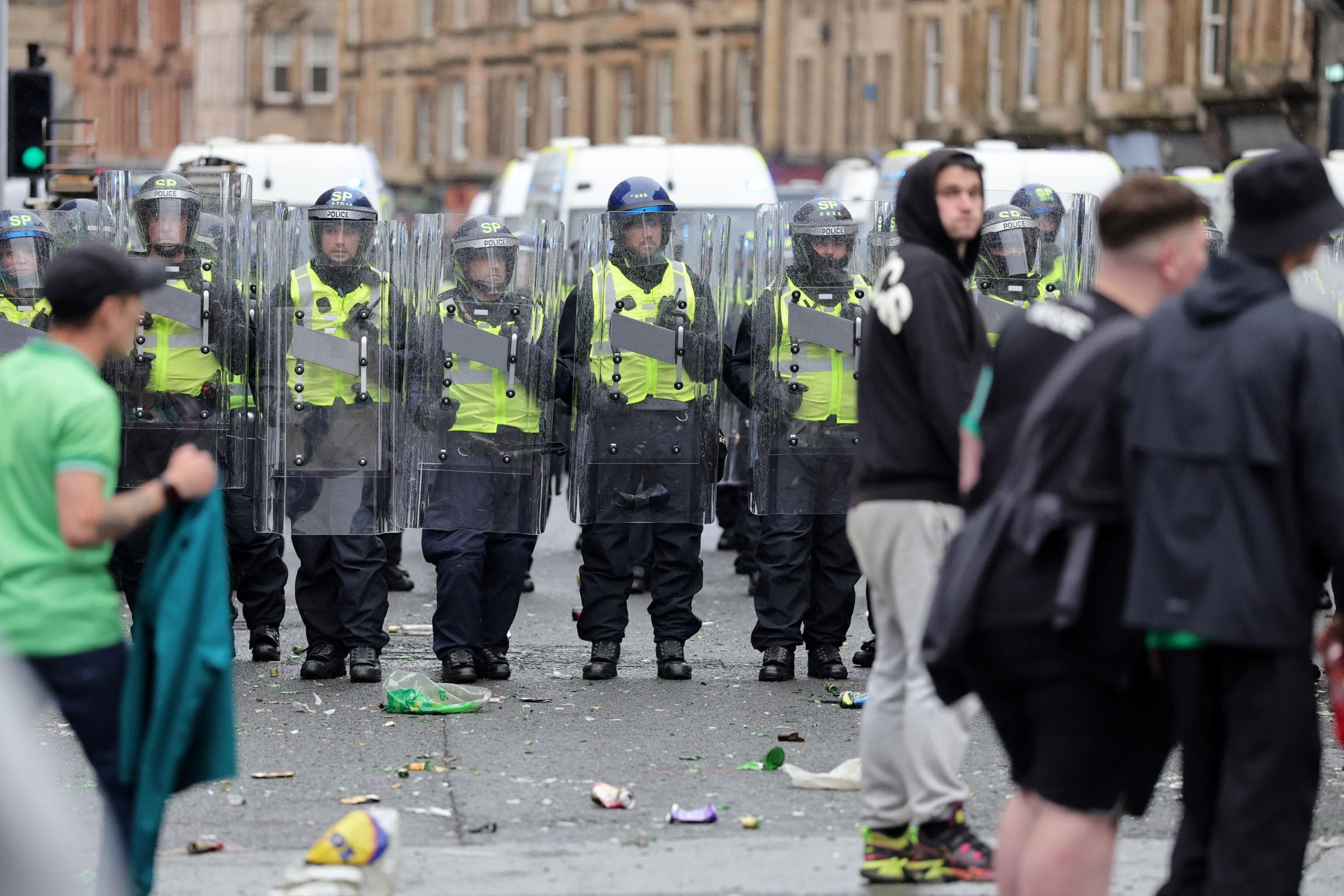 Further arrests after disorder in Glasgow following Celtic title win