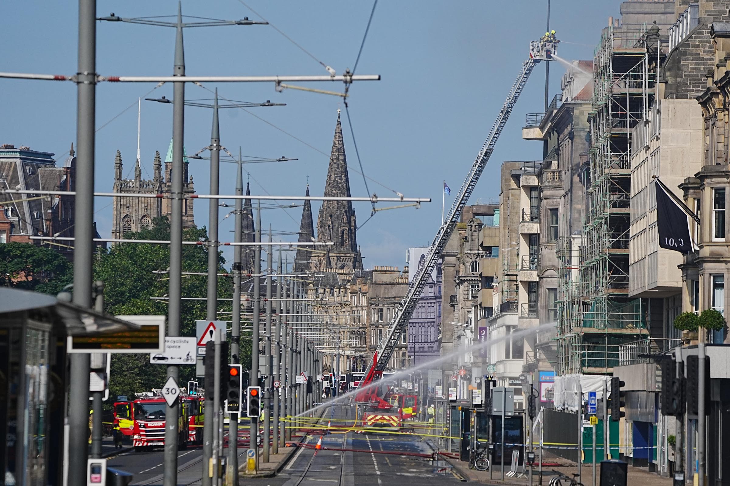 Gas cylinders removed from Princes Street construction site before blaze