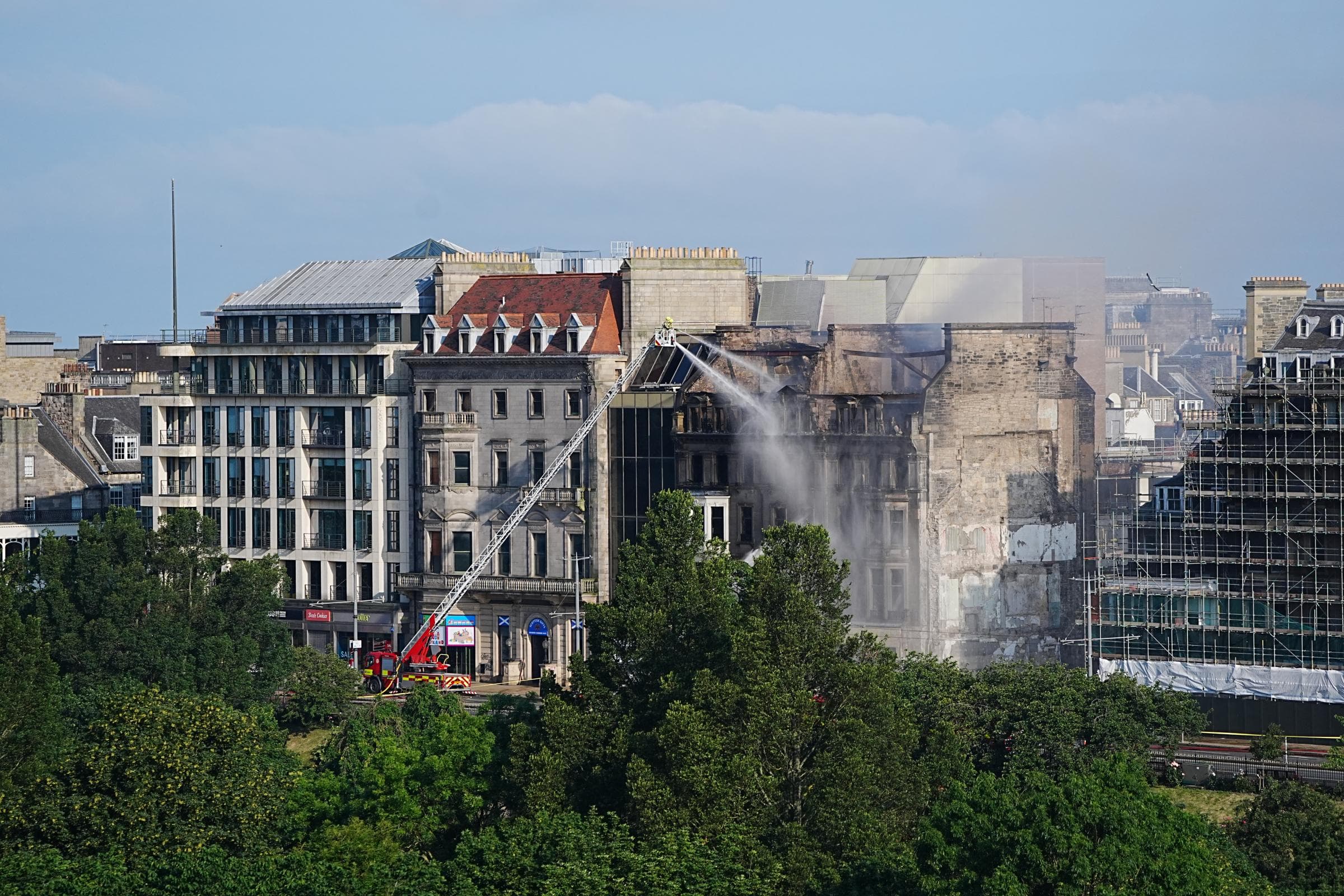 SNP calls for council emergency summit as Deputy FM to visit Princes Street fire site