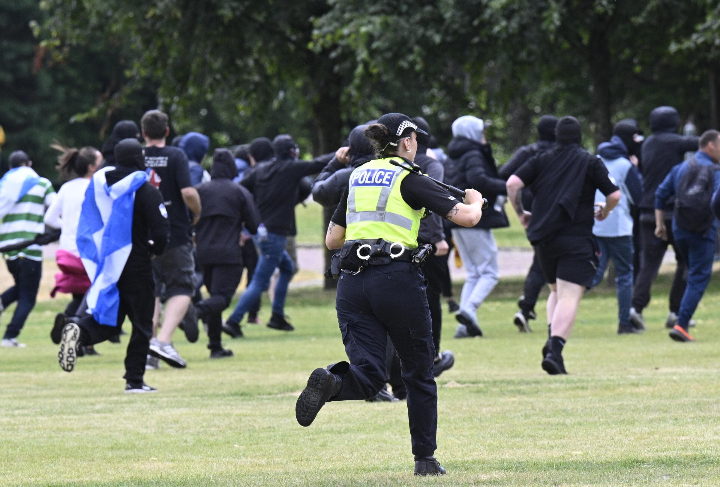 Chief constable promises further action after ‘disgraceful scenes’ in Glasgow