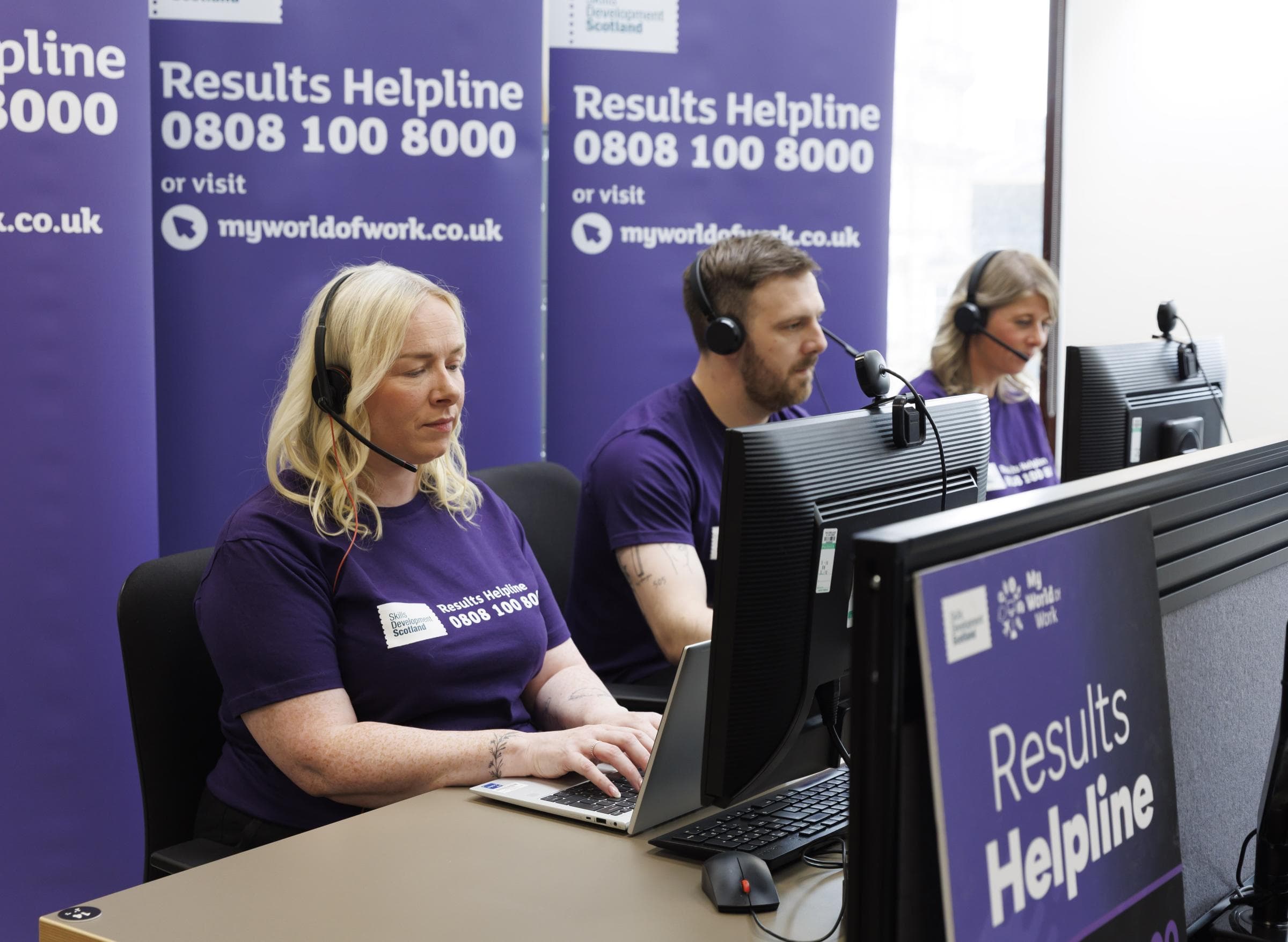 Free helpline set up to support students with next steps on exam results day