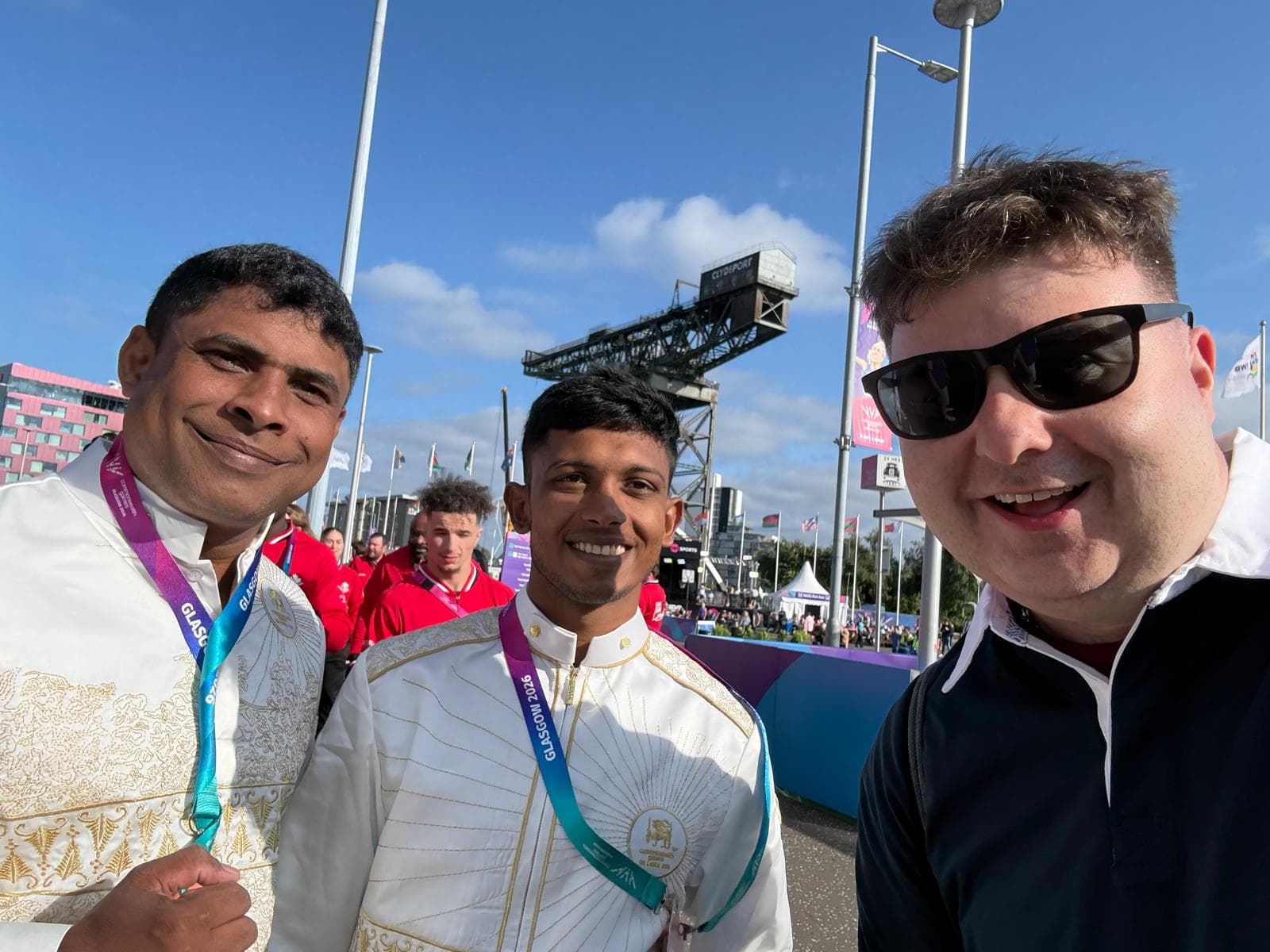 Commonwealth Games superfan celebrates Glasgow 2026 by getting selfie with every team