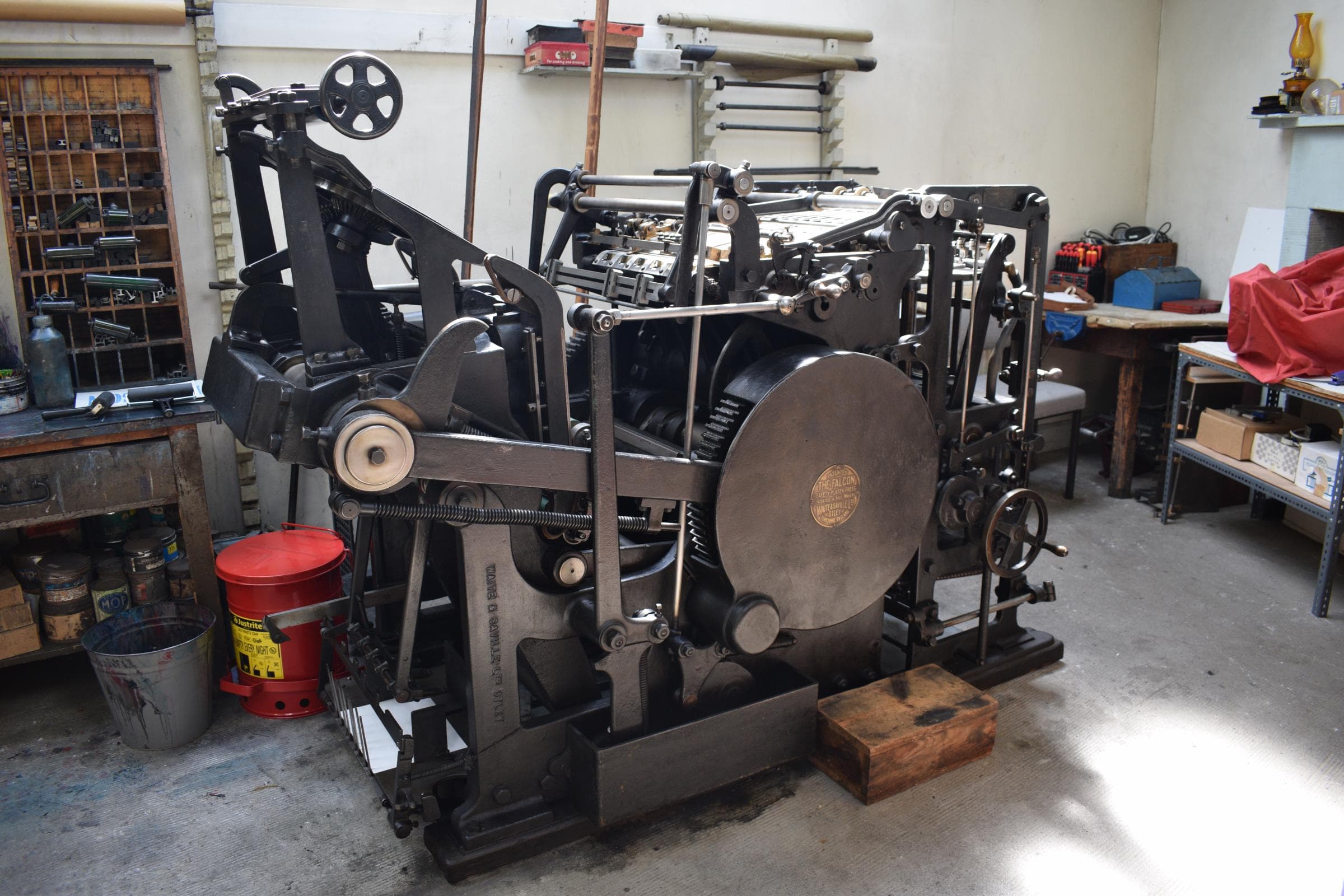 Rare late Victorian printing press restored to full working order