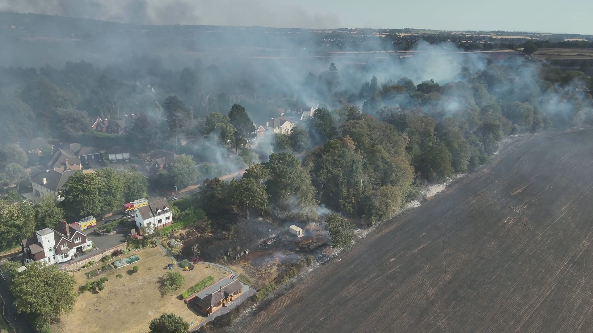 'Apocalyptic scenes' as huge fires hit West Midlands on hottest UK day