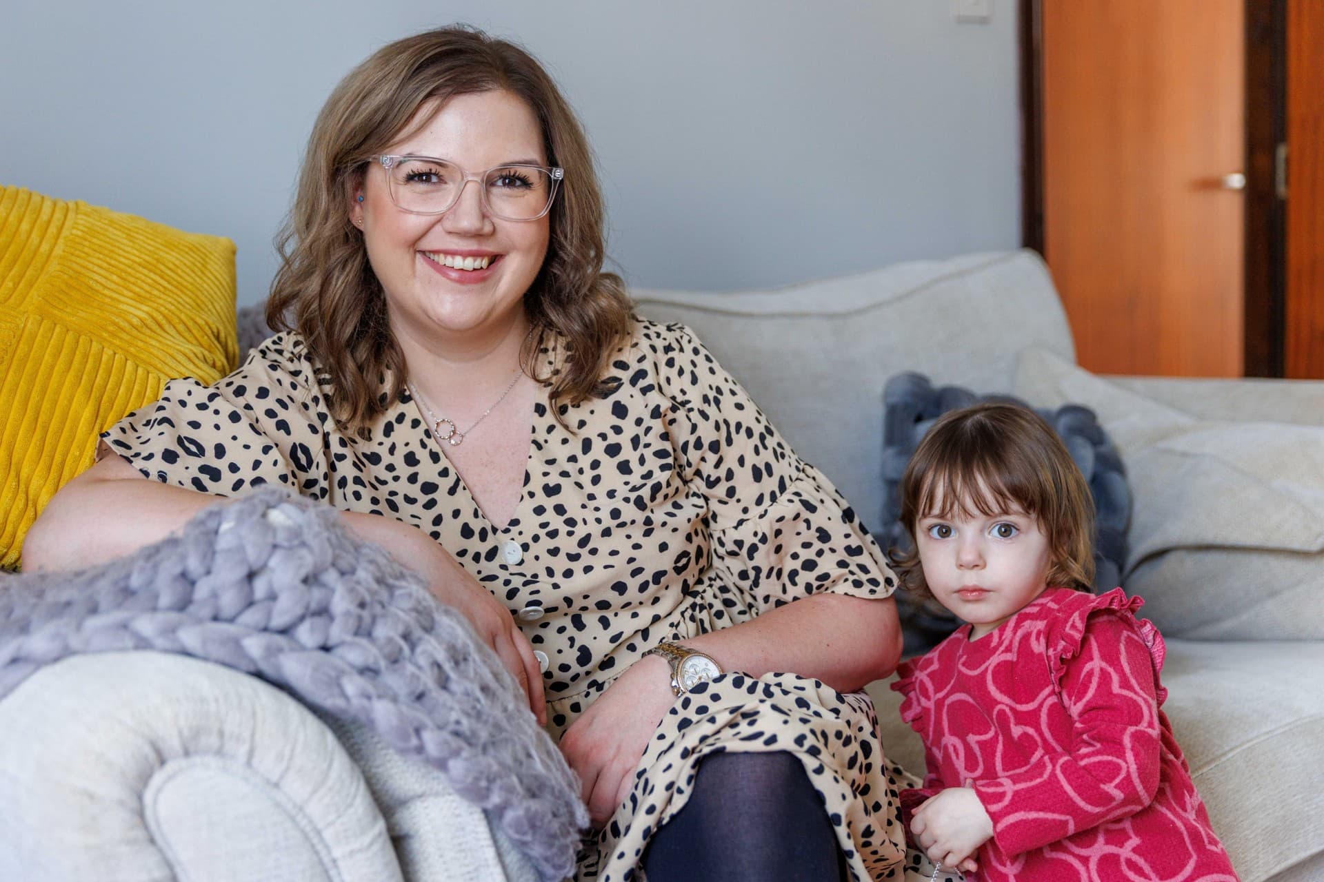 Toddler 'allergic to the sun' can now play with curtains open