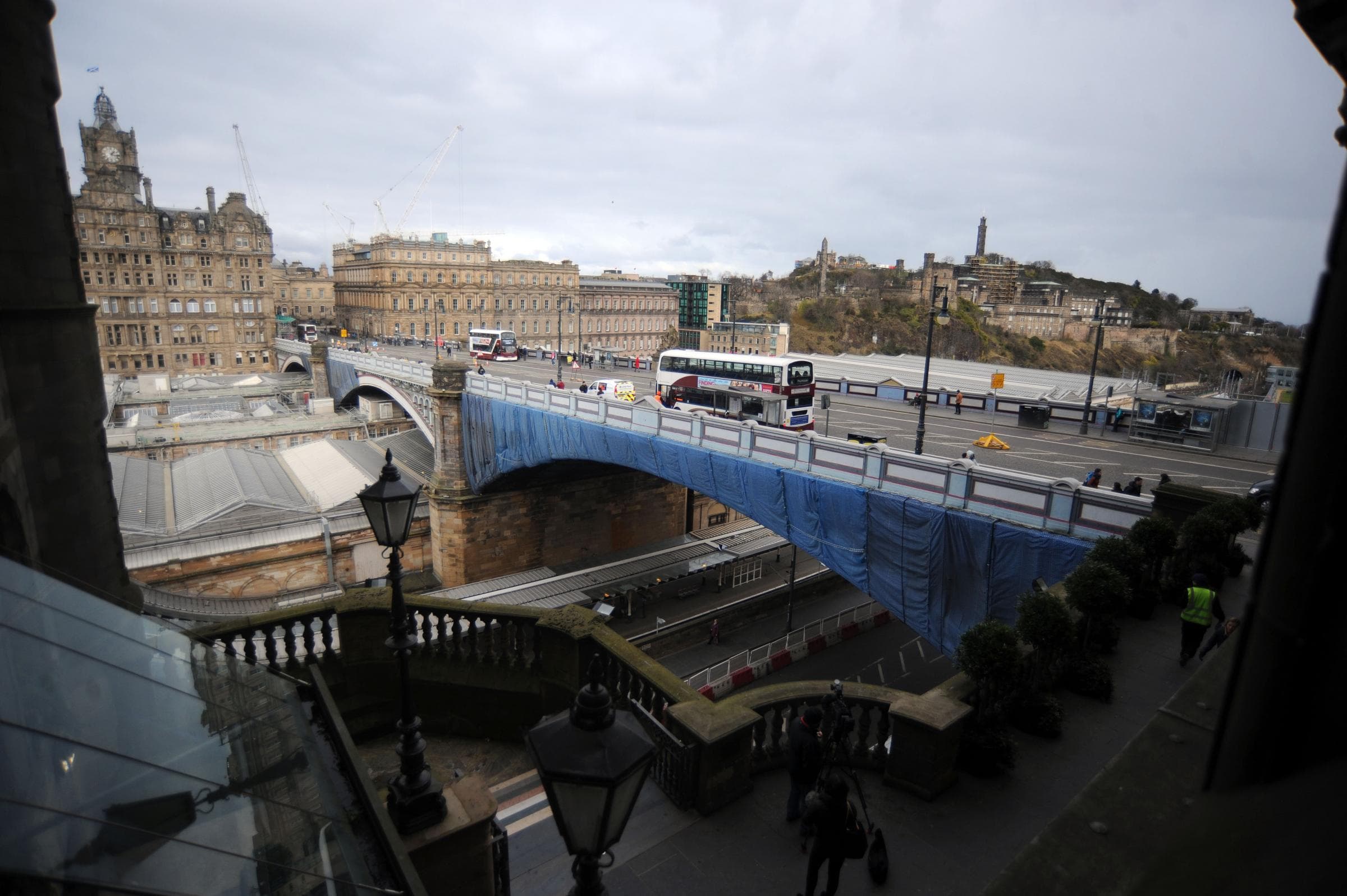 Edinburgh's North Bridge on track to open this week