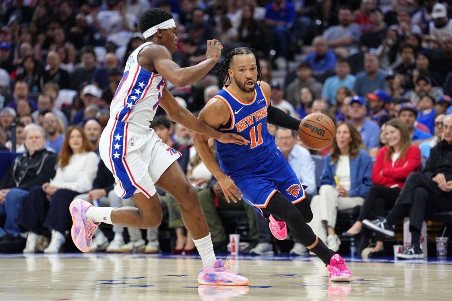 Hot-shooting Knicks cruise past Sixers in Game 4 to complete sweep