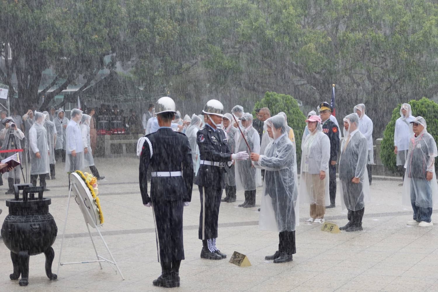 Taiwan president touts peace through strength on China battle anniversary