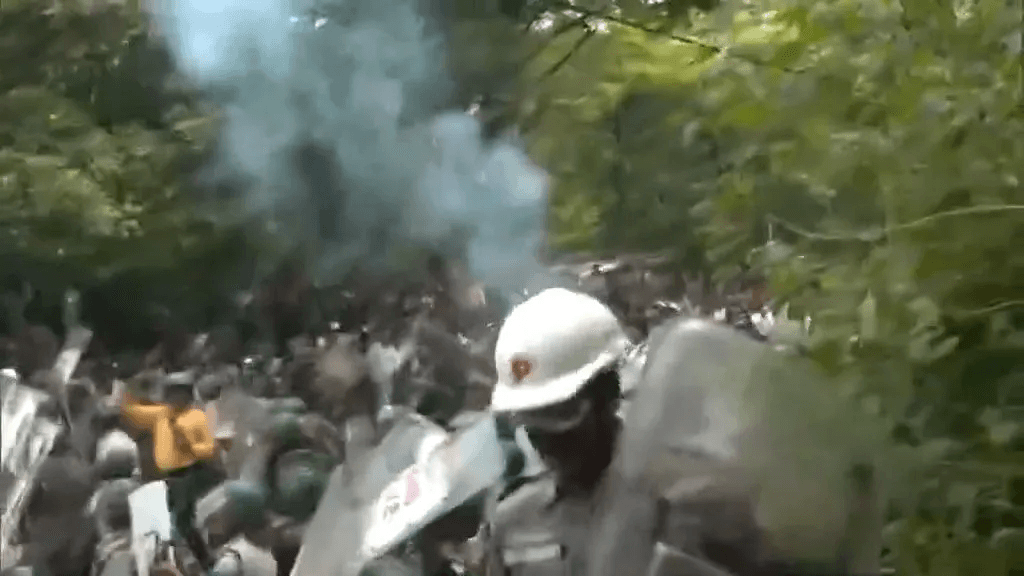 India news: Jharkhand police use tear gas, water cannons to disperse student protesters