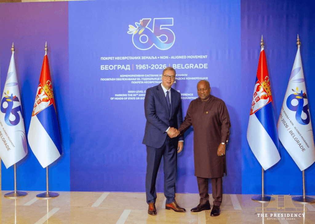 Photos: Mahama holds talks with Serbian President in Belgrade