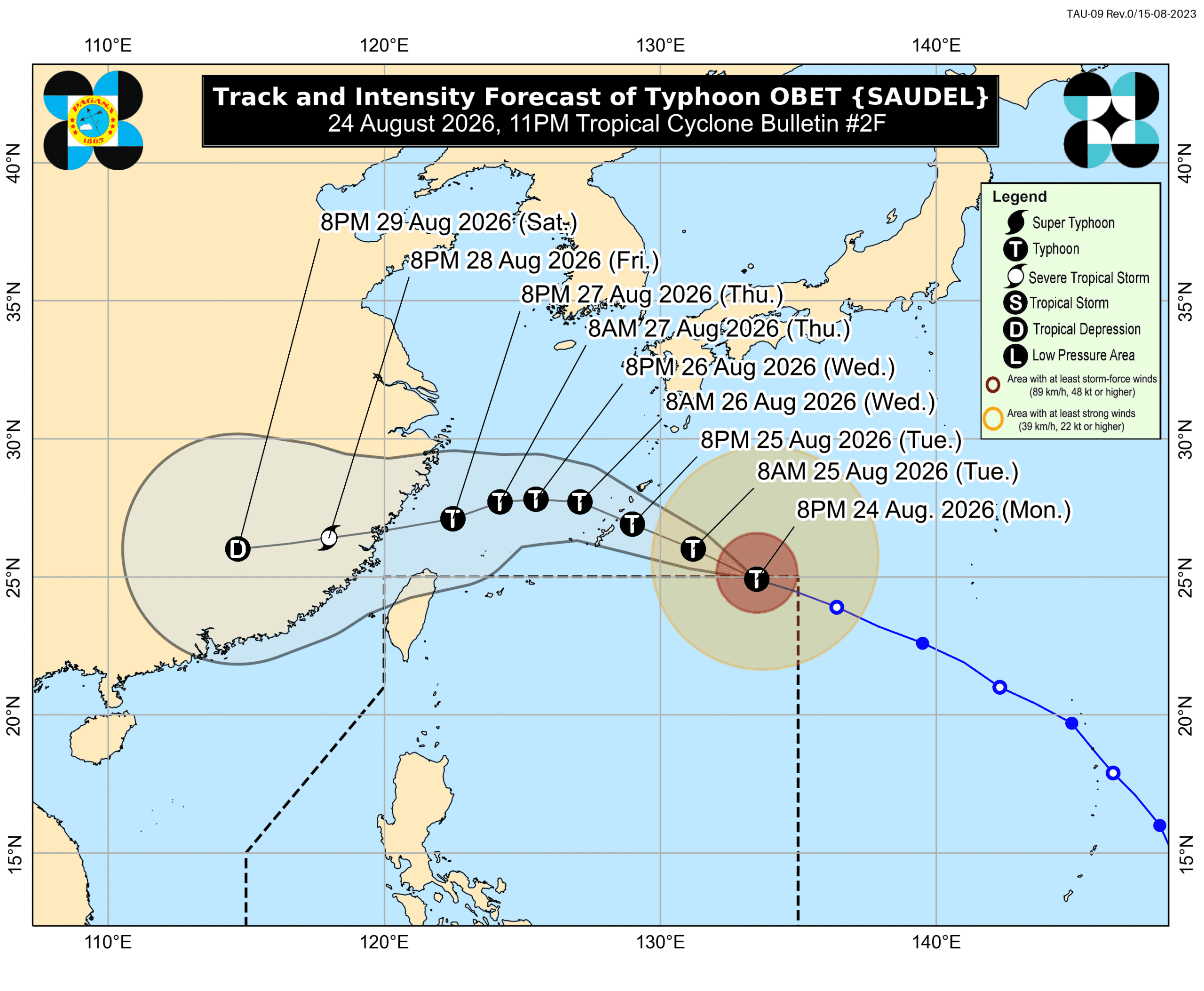 Typhoon Obet quickly exits PAR but will still enhance southwest monsoon