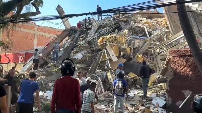 Buildings collapse, airports close after Colombia quake