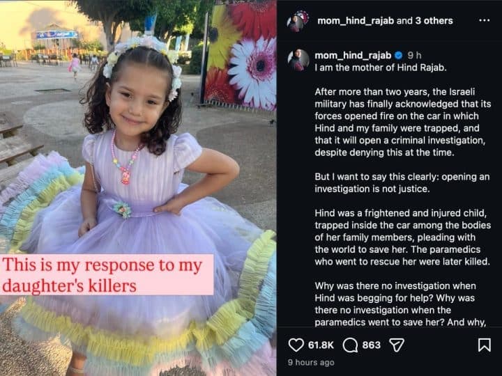 Hind Rajab’s mother speaks: Israel’s ‘investigation’ ploy is not justice