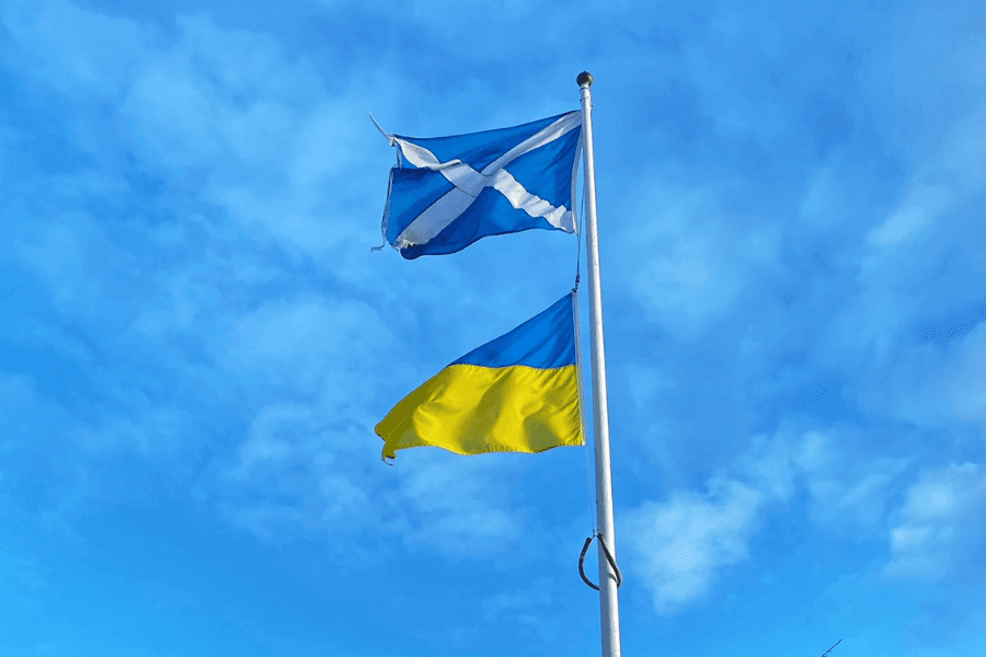 Ukrainians gather in Edinburgh to remember those killed in 'cruel' war with Russia