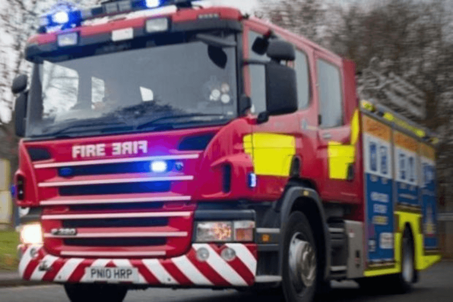 Firefighters tackle large blaze at popular country park