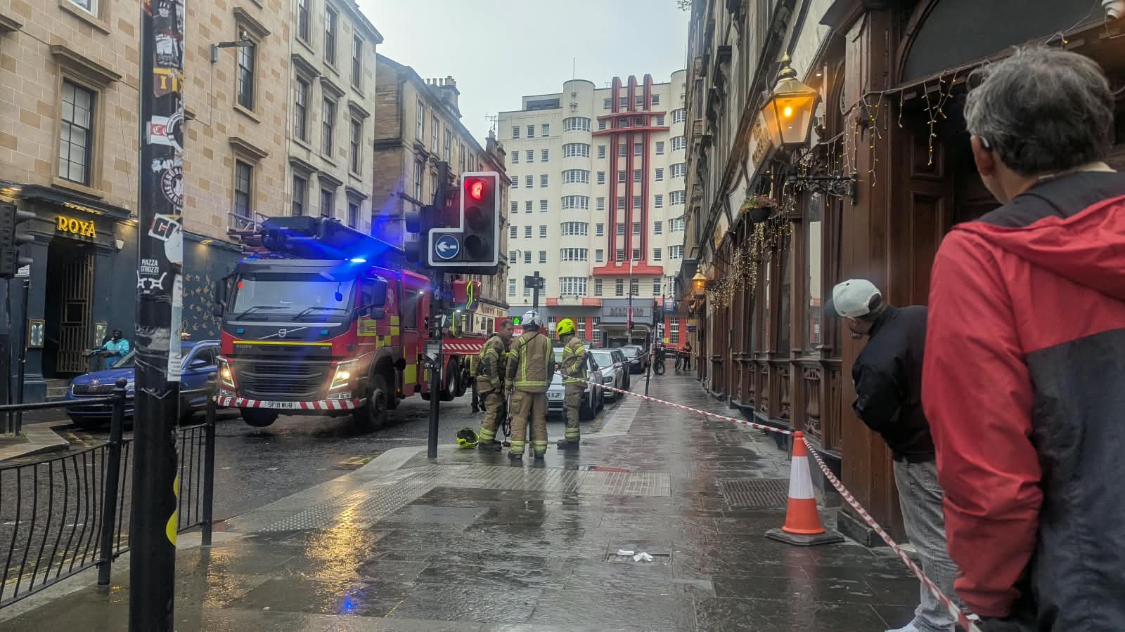 Scottish city centre street taped off by emergency services amid incident