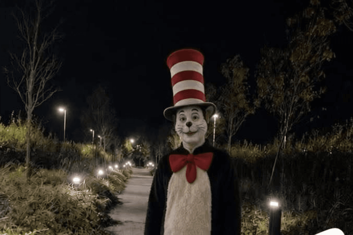 Police issue statement as 'creepy' Cat in the Hat figure 'spotted' in Scottish city