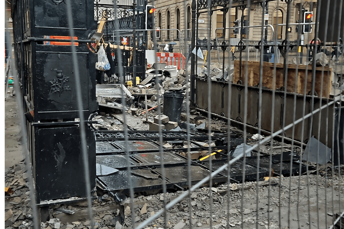Fury as historic cast-iron metalwork 'smashed to pieces' amid Glasgow redevelopment