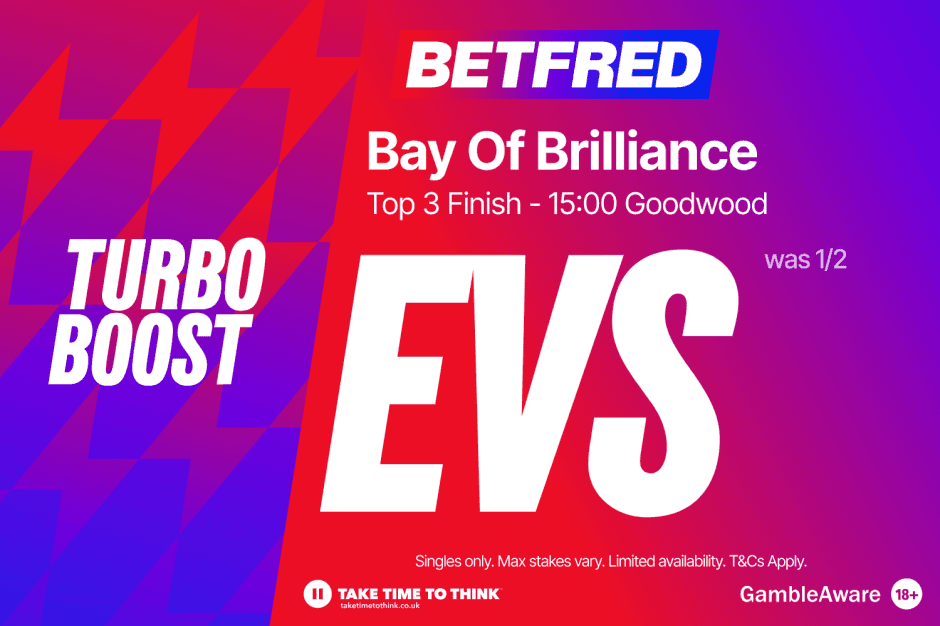 Goodwood Festival: Get Bay Of Brilliance top 3 finish at Evens in Gordon Stakes | Betfred