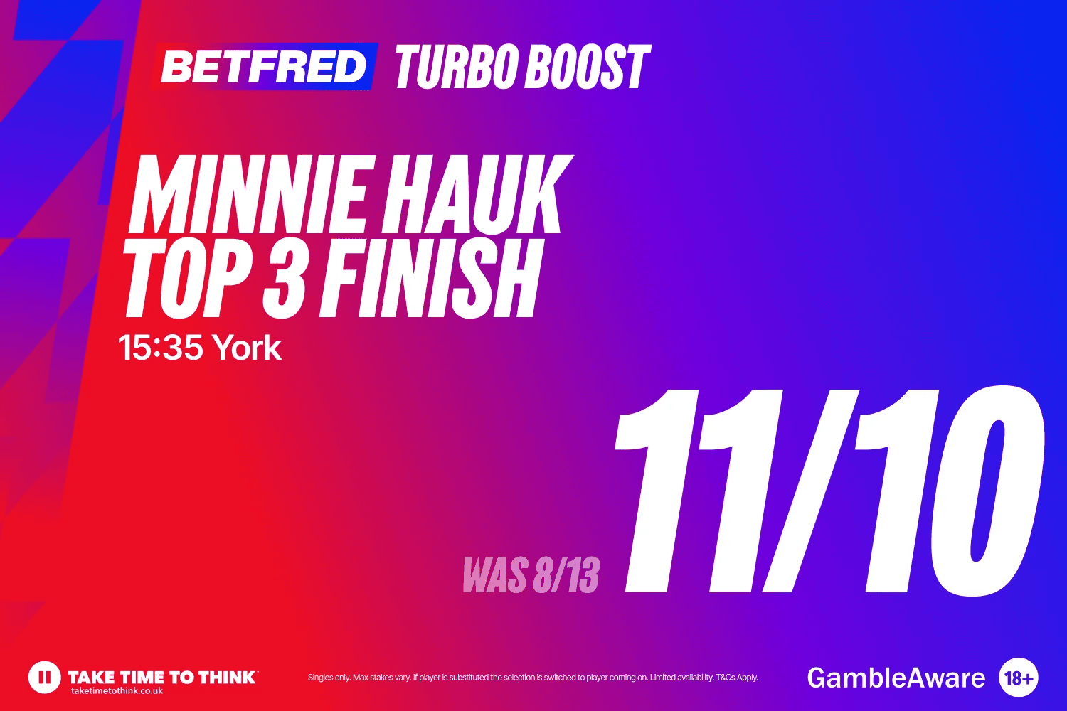 York Ebor Festival: Get Minnie Hauk top 3 finish in Yorkshire Oaks at 11/10 | Betfred