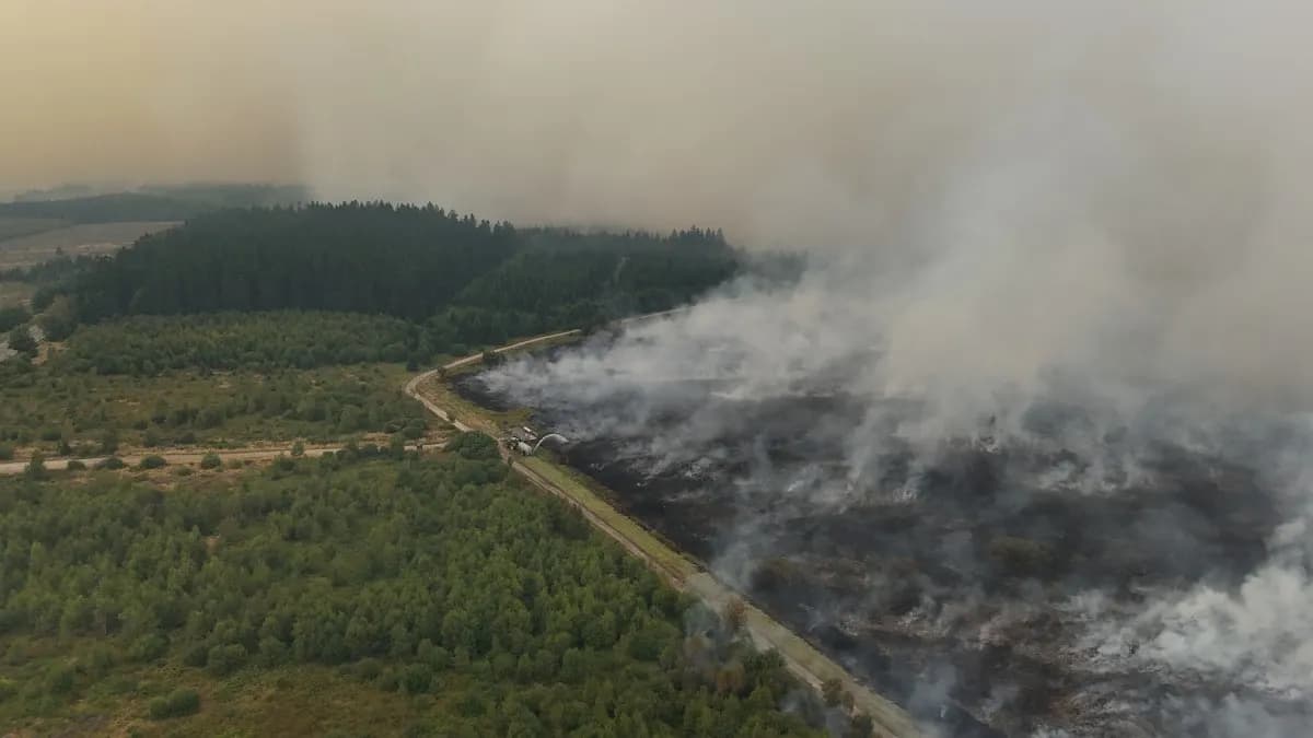 Europe continues to battle wildfires as Belgium sees biggest blaze in recorded history