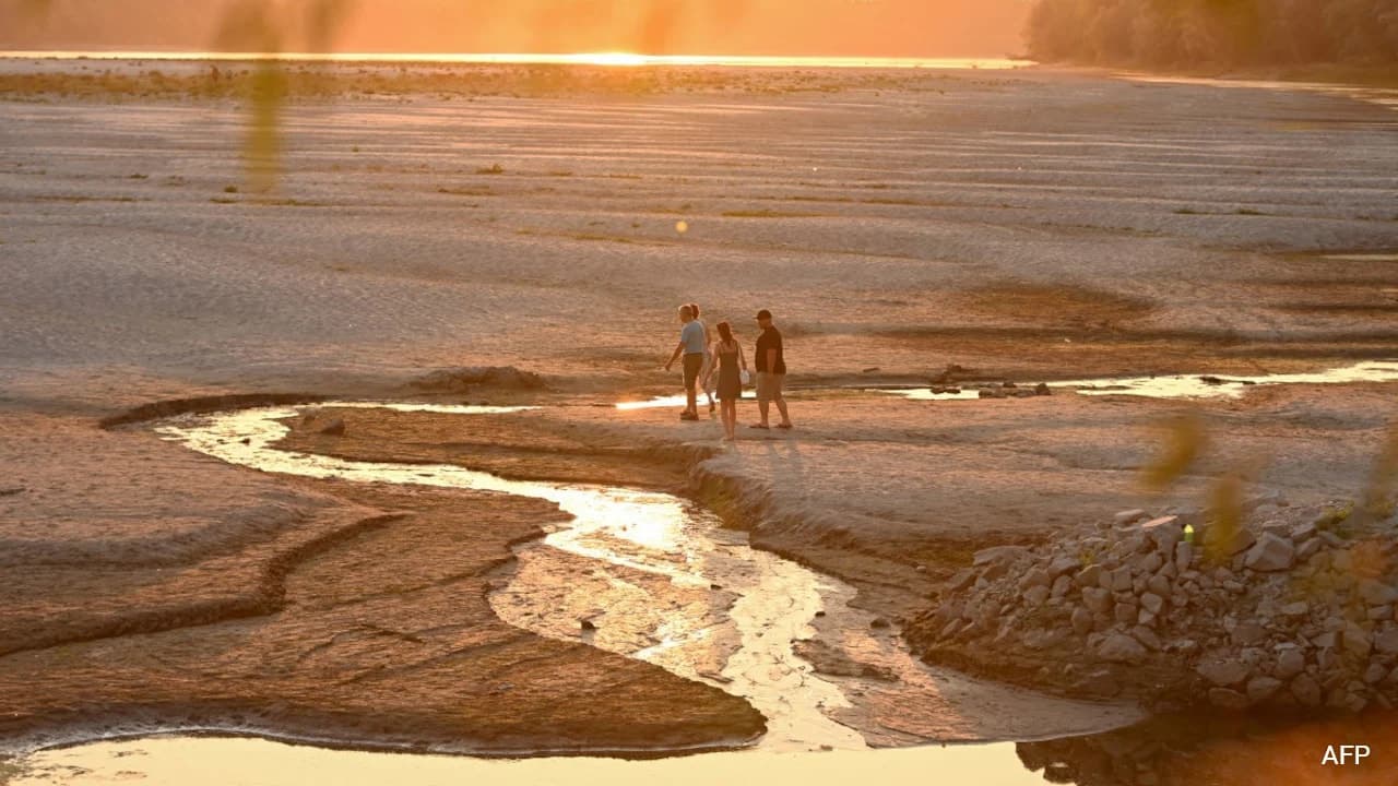 Water Levels In Europe's Danube River Drop To Record- Low Amid Heatwaves