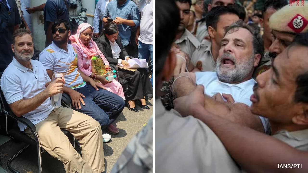 Rahul Gandhi protest in Delhi highlights: Rahul ends over-6-hour dharna after FIR registered on pellet victim’s complaint