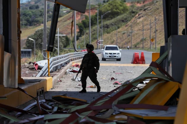 Bombing attacks mark first day of Colombia's new government, leaving one police officer dead