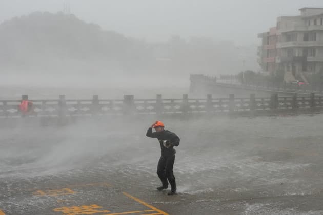 Typhoon Dolphin makes landfall in China after over 1,000 flight cancellations and evacuations