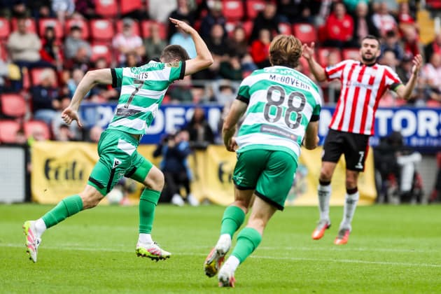 Shamrock Rovers come from two goals down to rescue draw with Derry
