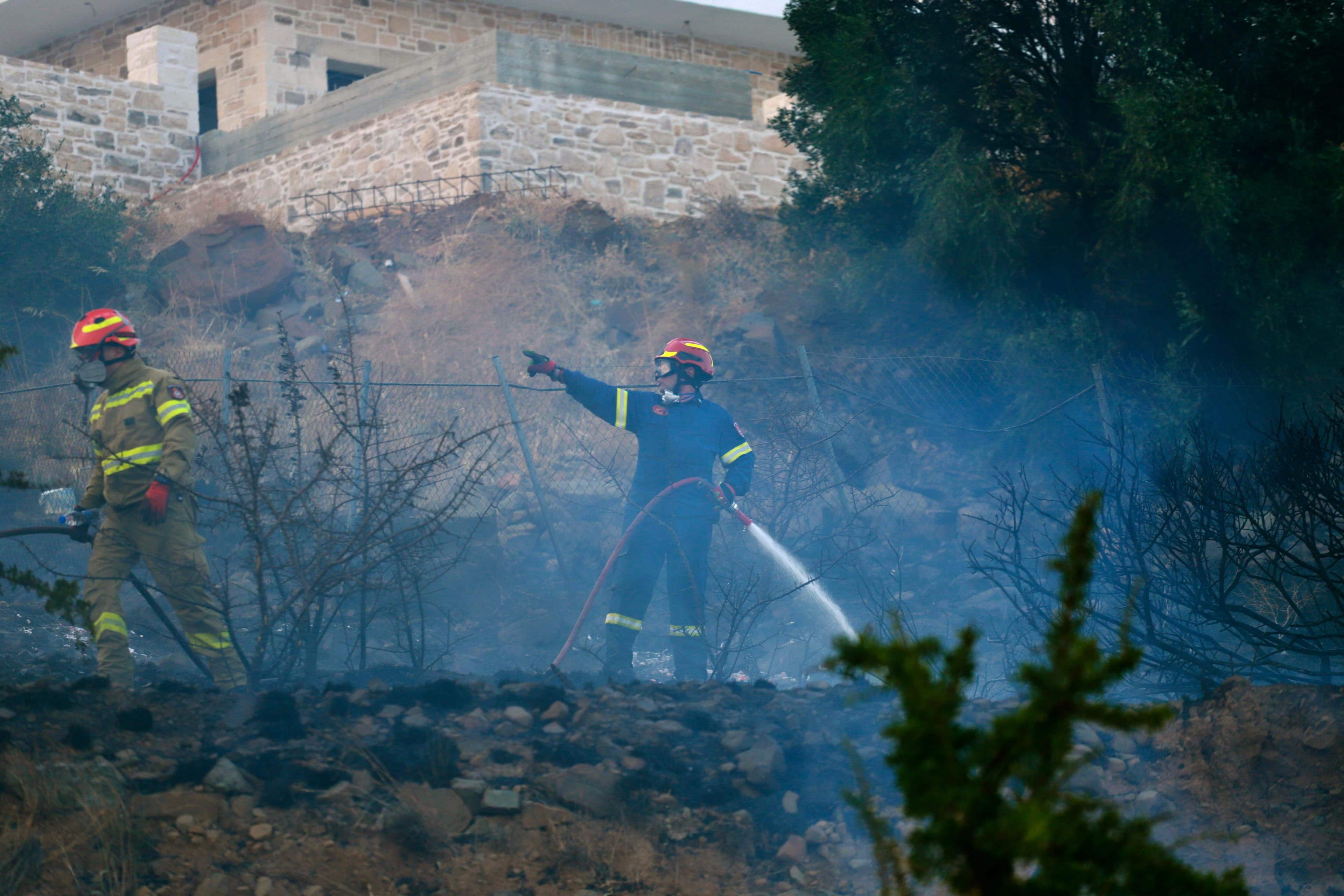 Greek firefighters battle deadly wildfires on Crete for a second day
