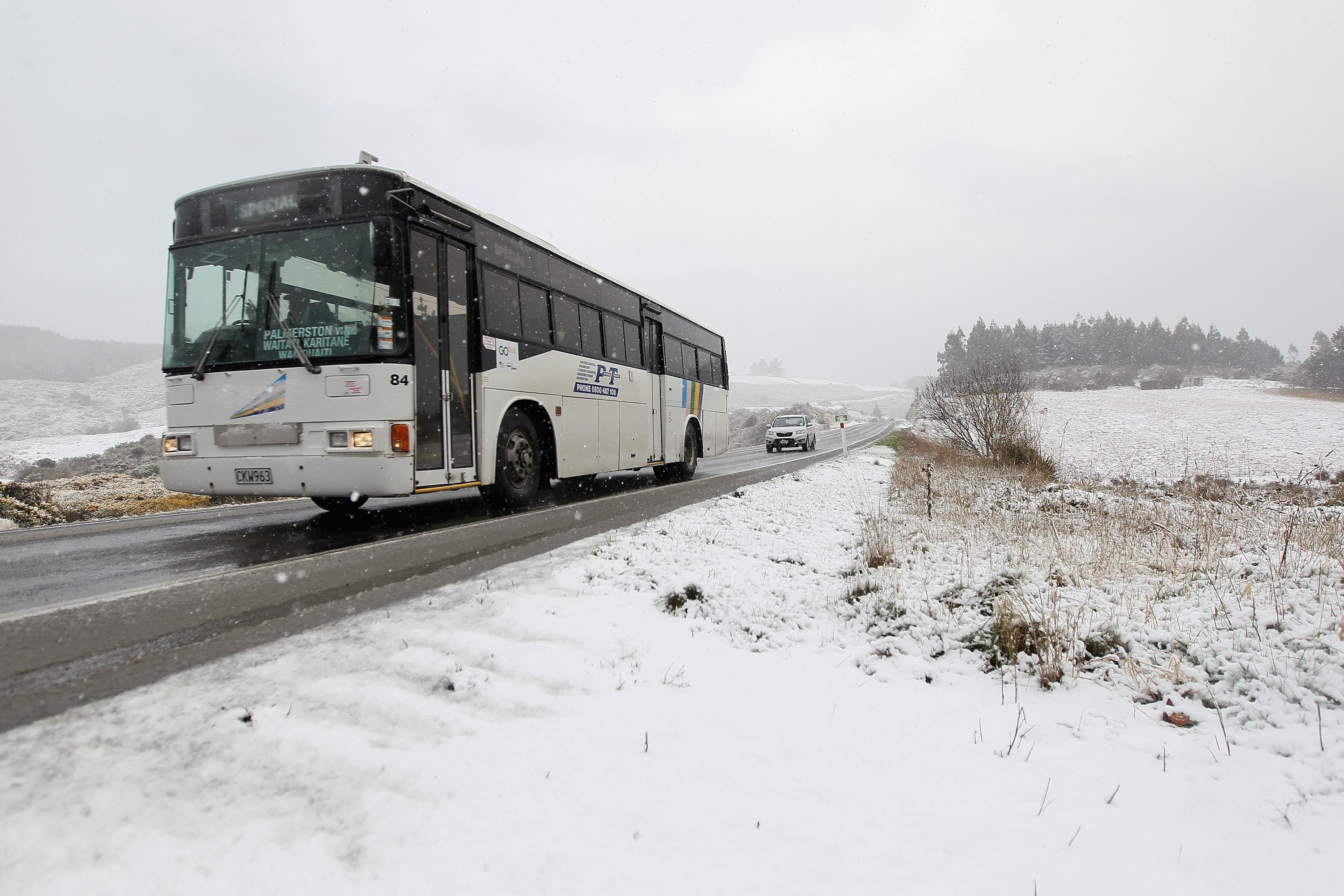 Antarctic cold snap sweeps New Zealand’s South Island, shuts roads and schools