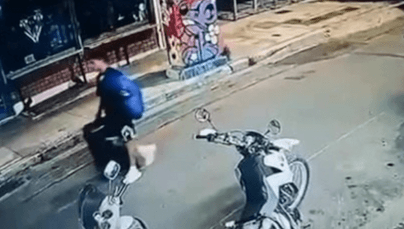 Chilling CCTV captures moment migrant ‘wheels suitcase with body of British woman’