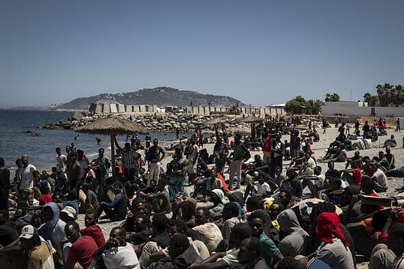 Migrant 'dies while trying to paraglide into Ceuta' as fears of new mass crossing erupt