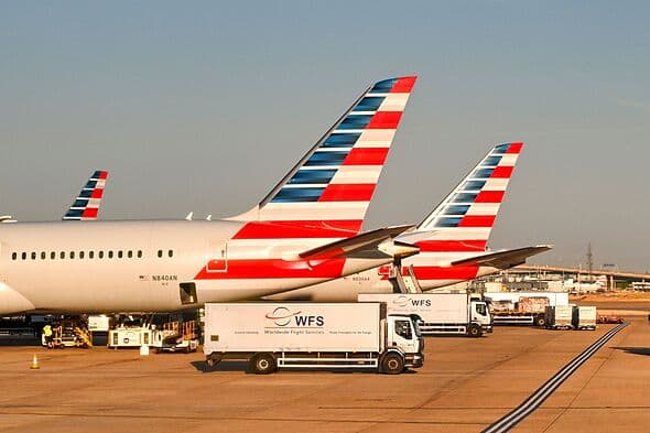 Moment two planes narrowly avoid disaster of mid-air crash