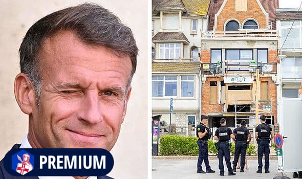 Fury as French cops guard empty 'Emmanuel Macron villa' while migrants launch boats nearby