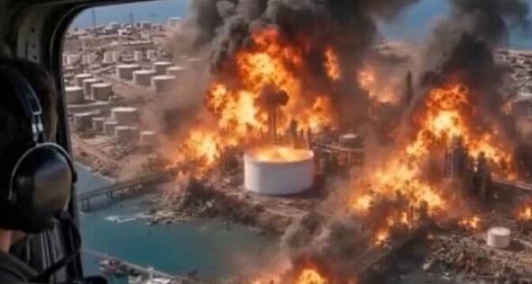Donald Trump posts strange video of Iran's Kharg Island 'being blown to smithereens'