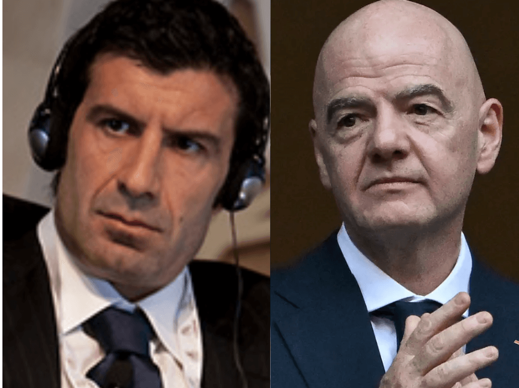 FIFA: ‘Too late to save your dignity’, Luis Figo asks Infantino to resign