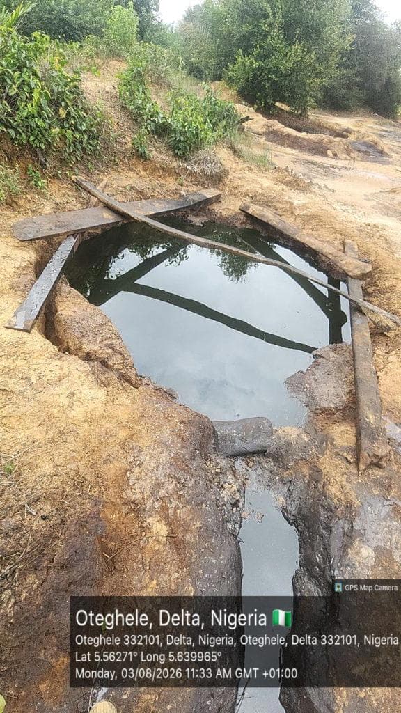 Navy recovers 105,000 litres of suspected stolen crude, uncovers illegal storage facilities in Delta