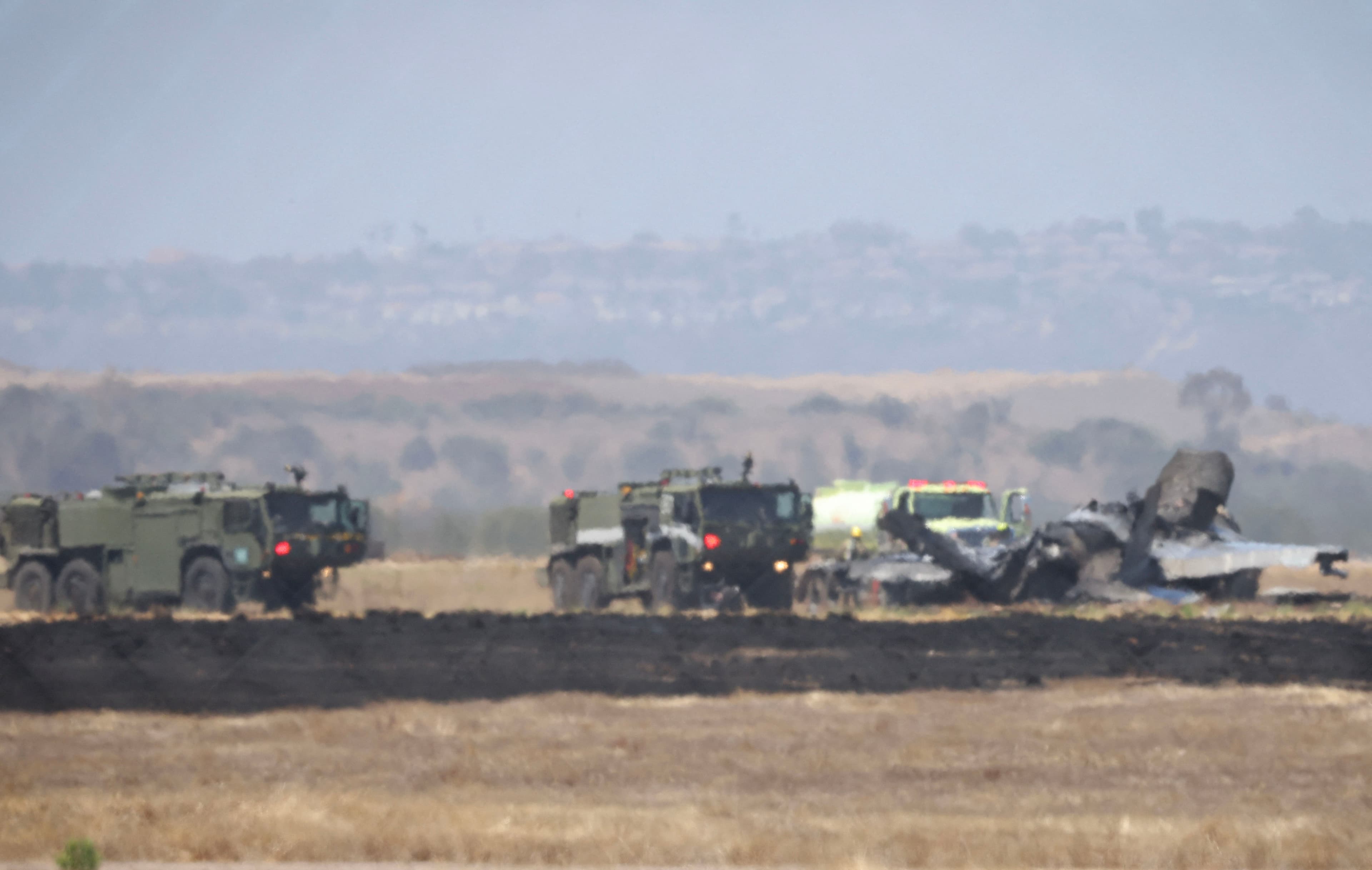 US Military Fighter Jet Crashes At California Air Base, Pilot Ejected