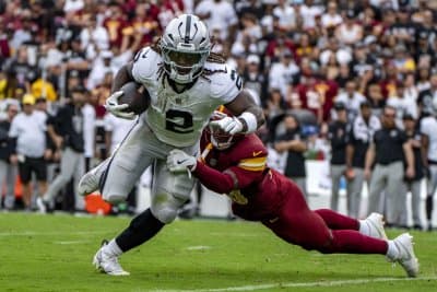 Las Vegas Raiders RB Ashton Jeanty injures ankle