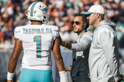 Tua Tagovailoa cites 'sleeper' Falcons as ex-coach Mike McDaniel touts 'supreme' Justin Herbert