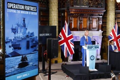 Migration: Reform U.K. says it will use Royal Navy to stop small boats