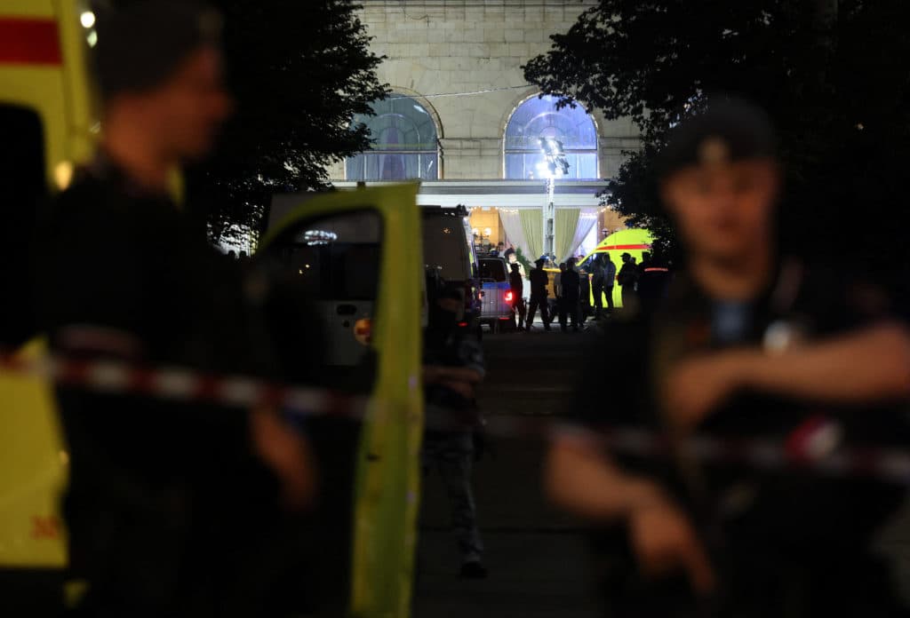 Moscow mayor calls a deadly bomb attack on a restaurant a 'terrorist act'