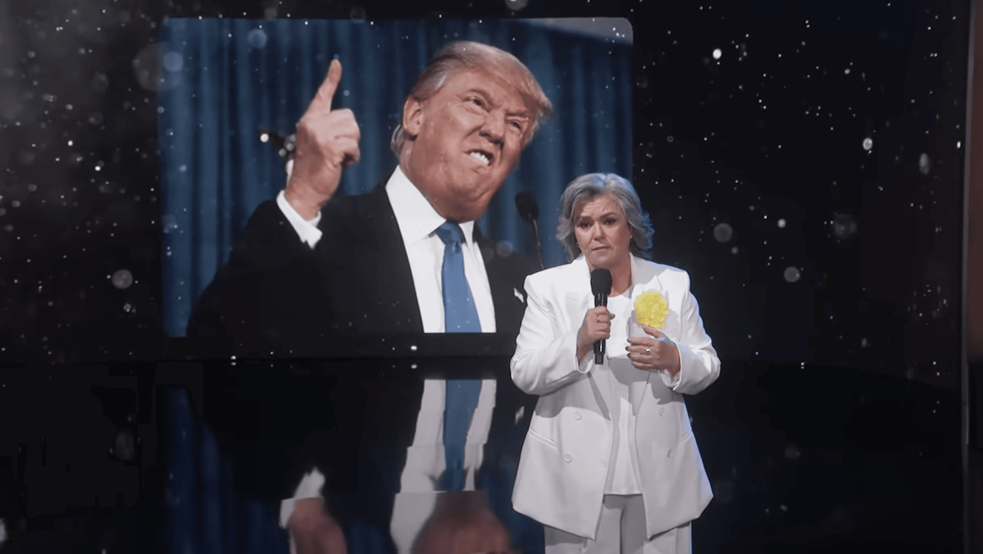 Rosie O’Donnell Ends ‘Jimmy Kimmel Live’ Guest Run With Trump-Roasting Song: “Use That Stable Genius Brain”